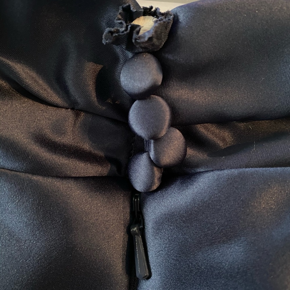 TJ Maxx French Blue Charmeuse Evening Gown - Picture 8 of 8